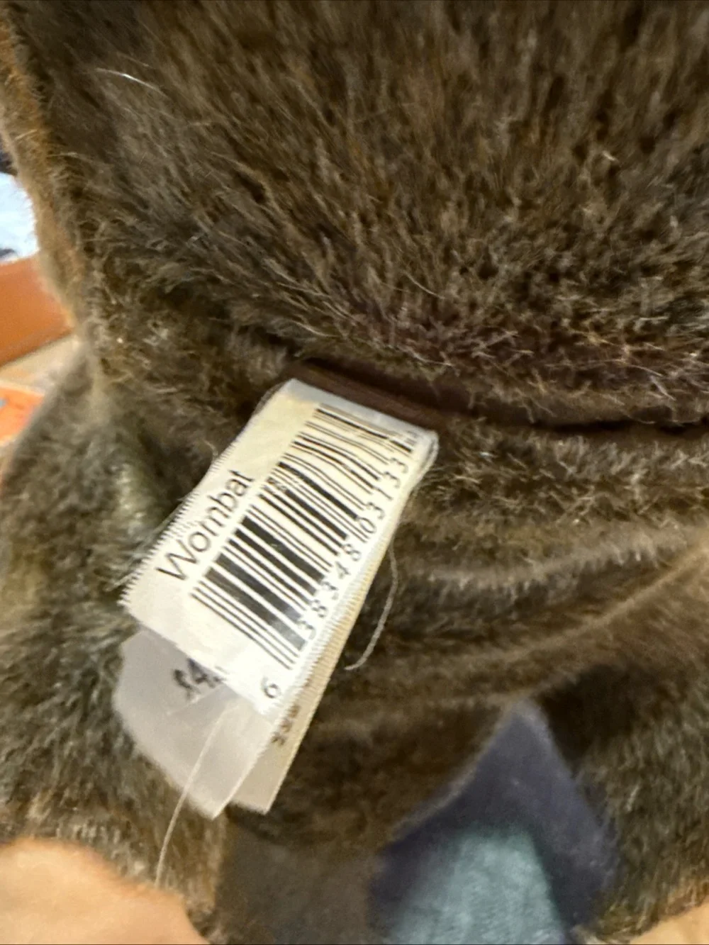 Plush Brown Wombat Pet Toy - Soft Small Animal Plush
